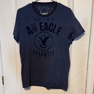 American Eagle Outfitters Men's Navy Graphic Tee